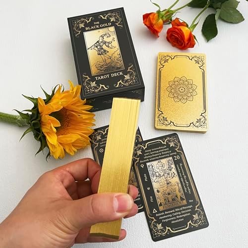 Black and Gold Gilded Tarot Cards