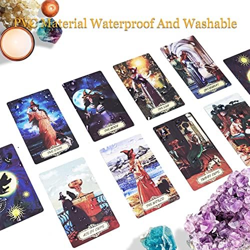 Gold-Foil Traditional Tarot Deck (78 Cards)