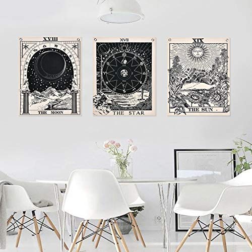 3-Pack Linen Tarot Tapestries